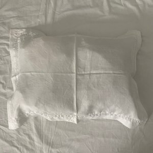 ☆ R&D.M.Co- EMBROIDERY PILLOW CASE white