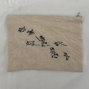 ☆R&D.M.Co-SNOW DIARY EMBROIDERY POUCH