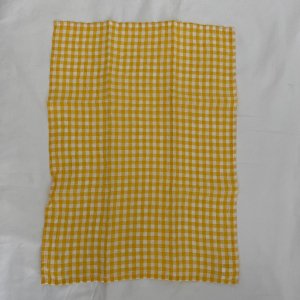 ☆R&D.M.Co- GINGHAMCHECK KICTHENCLOTH yellow