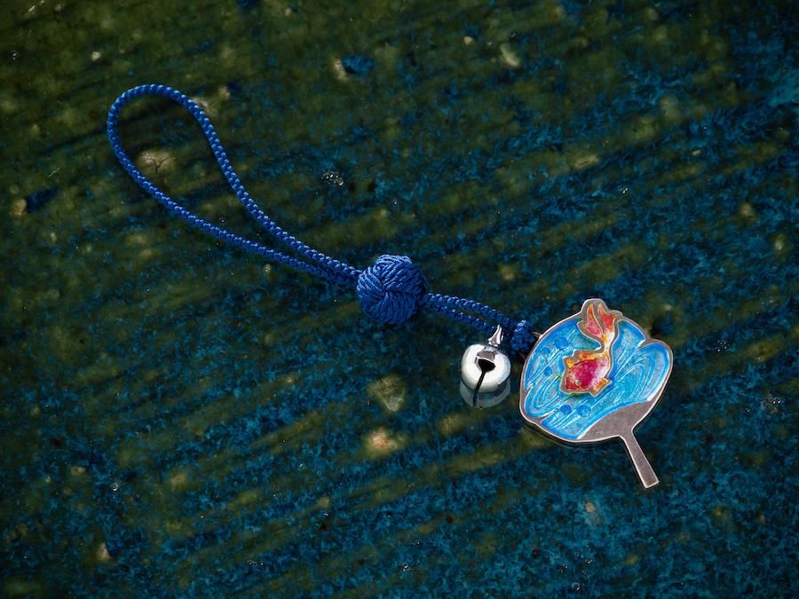 京七宝 ヒロミ・アート】｜ 根付「うちわ」 ～Online Shop｜紅椿