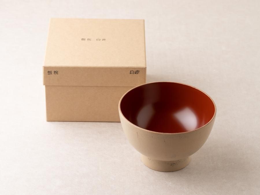 赤木明登】｜ 飯椀・白赤