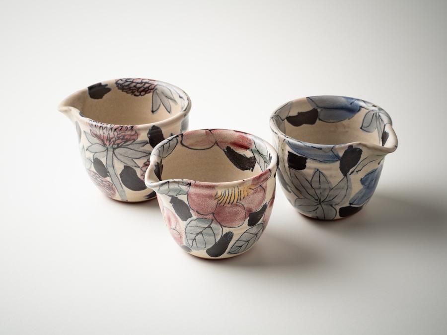 堂前守人・陶器作品】|片口(小)<3柄>| ~Online Shop|紅 堂前守人・陶器作品】|片口(小)<3柄>| ~Online Shop|紅