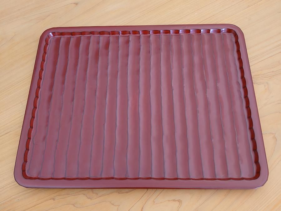 赤木明登】｜ 刳り目盆・大／赤 ～Online Shop｜紅椿それいゆ～