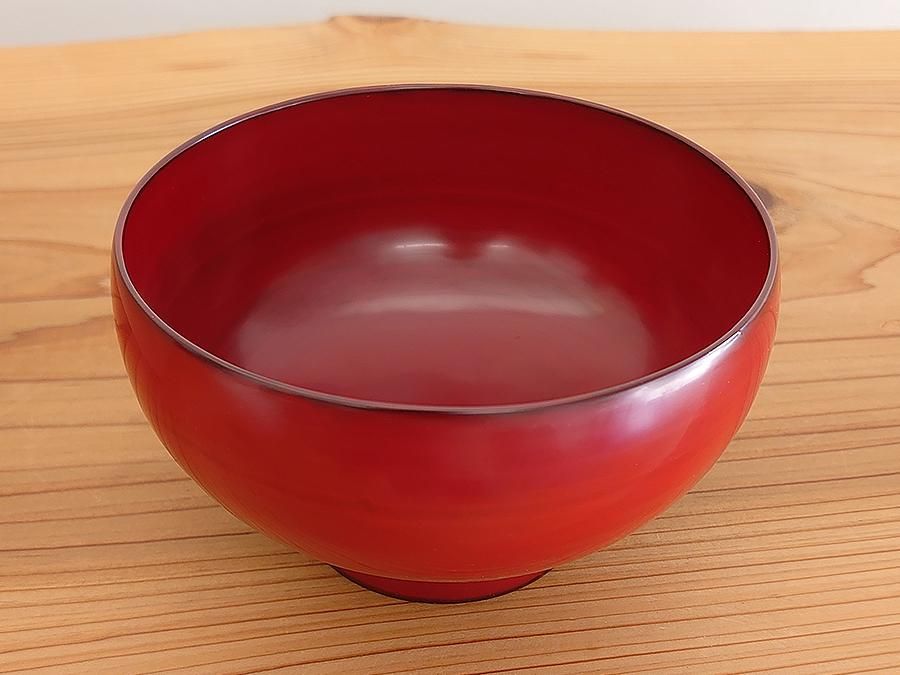 美品: 使用品】赤木明登 丸盆・赤 - その他