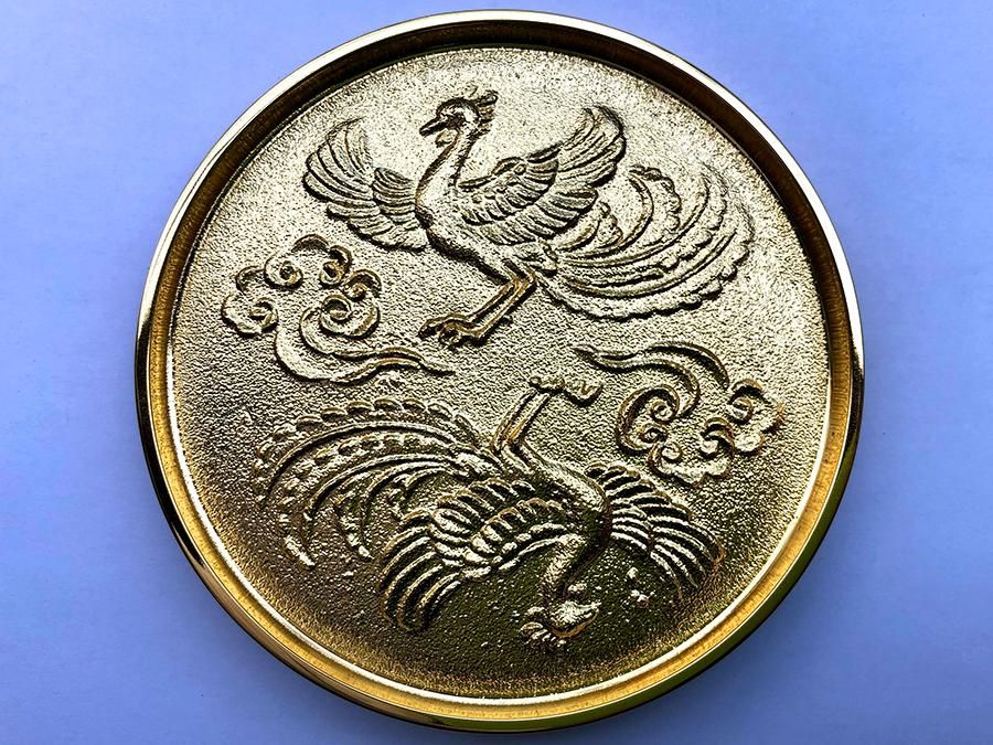 鏡師・山本晃久】｜ 不思議な鏡／キリスト受難の像｜直径10㎝（桐箱入