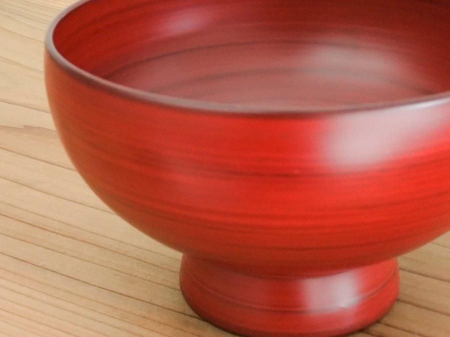 赤木明登】｜ 奥羽飯椀／小・赤 ～Online Shop｜紅椿それいゆ～
