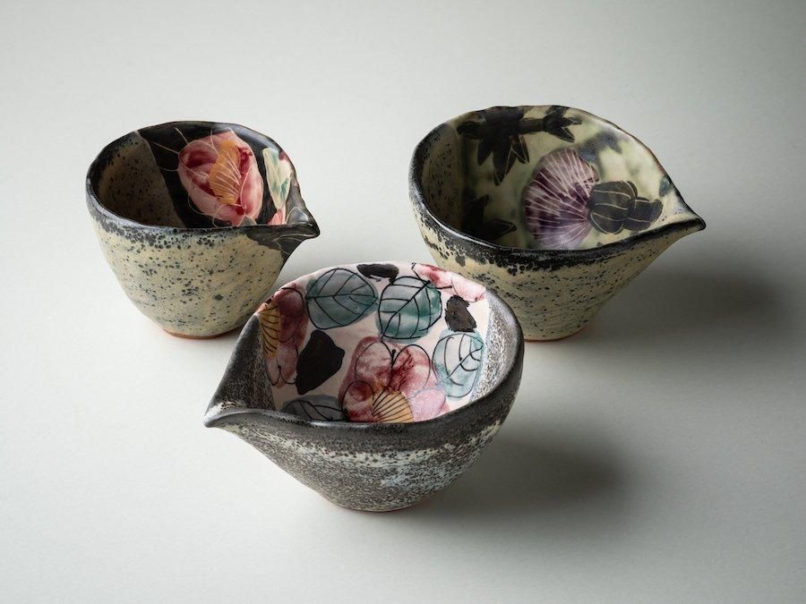 堂前守人・陶器作品】| 片口(小)<a・b・c> 堂前守人・陶器作品】| 片口(小)<a・b・c>
