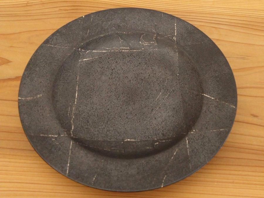 赤木明登　デザート皿　古銀 赤木明登】｜デザート皿・古銀 ～Online Shop｜紅椿それいゆ～