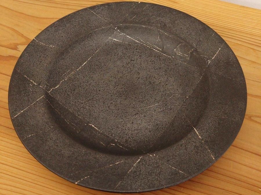 赤木明登 漆器 ディナー皿　古銀 赤木明登｜ ディナー皿・古銀 ～Online Shop｜紅椿それいゆ～