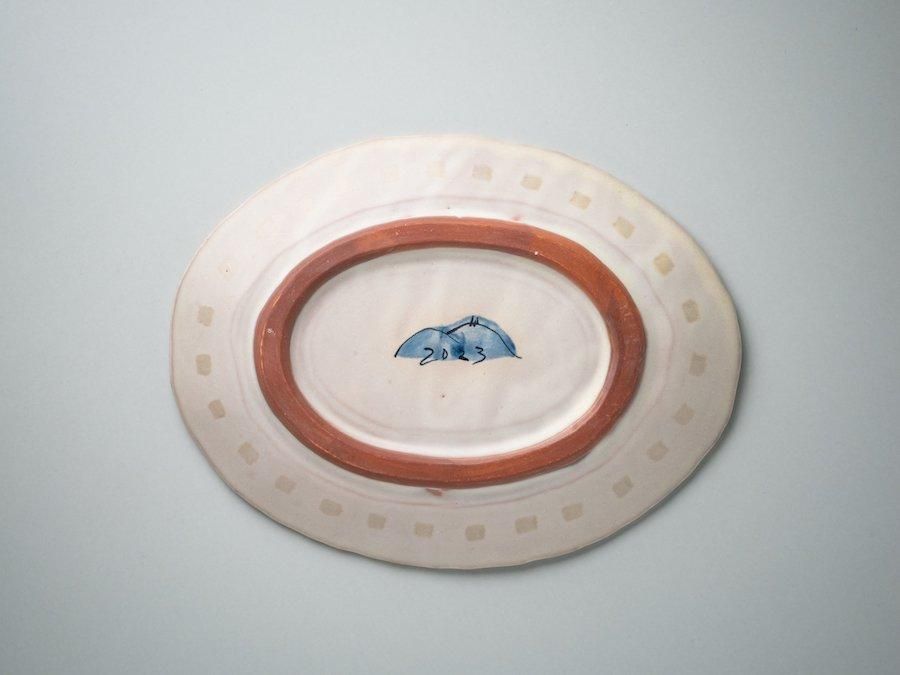 堂前守人・陶器作品】｜ オーバル皿＜a,b,c,d＞