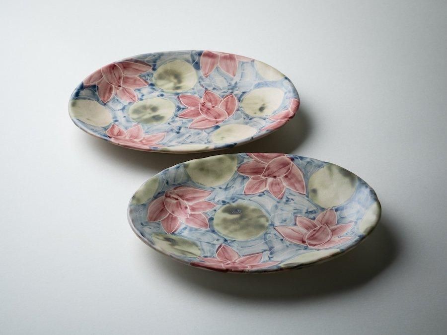 [陶芸家] 堂前守人作 楕円 皿 堂前 守人さんの（陶芸家）のお皿 ： 株式会社遠藤建築アトリエ