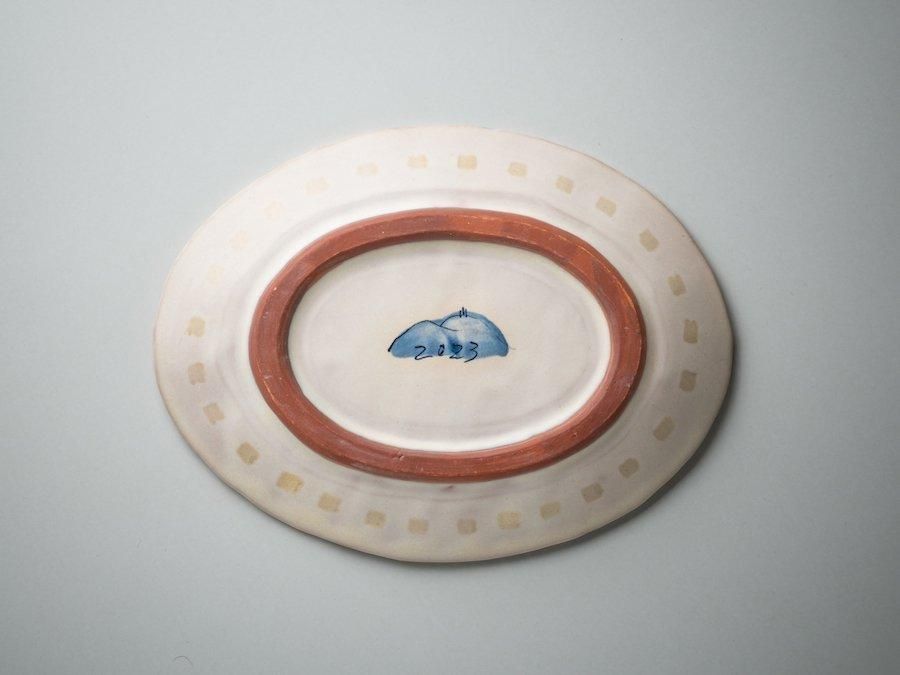堂前守人・陶器作品】｜オーバル皿＜e,f,g＞