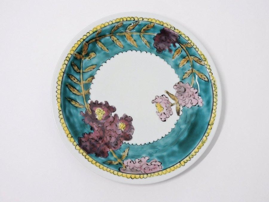 永井麻美子 百花手風輪花 小皿 永井麻美子 百花手風輪花 小皿