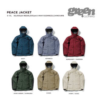 <img class='new_mark_img1' src='https://img.shop-pro.jp/img/new/icons1.gif' style='border:none;display:inline;margin:0px;padding:0px;width:auto;' />25-26ͽʡ ʰʧGREEN CLOTHING ꡼󥯥 PEACE JKT ԡ㥱åȡǼ2025ǯ11ͽ