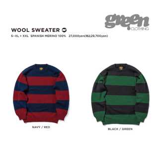 <img class='new_mark_img1' src='https://img.shop-pro.jp/img/new/icons1.gif' style='border:none;display:inline;margin:0px;padding:0px;width:auto;' />25-26ͽʡ ʰʧGREEN CLOTHING ꡼󥯥 WOOL SWEATER 륻Ǽ2025ǯ11ͽ
