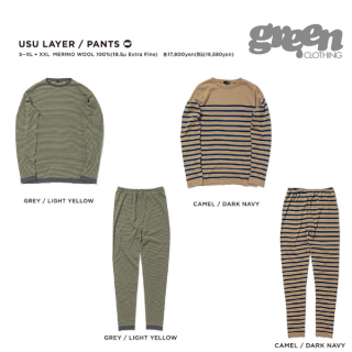<img class='new_mark_img1' src='https://img.shop-pro.jp/img/new/icons1.gif' style='border:none;display:inline;margin:0px;padding:0px;width:auto;' />25-26ͽʡ ͽʧGREEN CLOTHING ꡼󥯥 USU LAYER / PANTSǼ2025ǯ11ͽ
