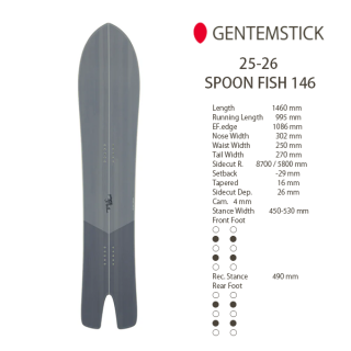 25-26ͽʡ ͽʧGENTEMSTICK ƥ󥹥ƥå SPOON FISH 146 סեåǼ2025ǯ62026ǯ2ͽ