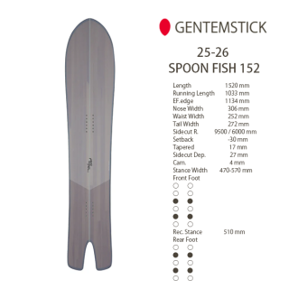 25-26ͽʡ ʰʧGENTEMSTICK ƥ󥹥ƥå SPOON FISH 152 סեåǼ2025ǯ62026ǯ2ͽ