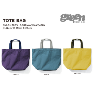 <img class='new_mark_img1' src='https://img.shop-pro.jp/img/new/icons1.gif' style='border:none;display:inline;margin:0px;padding:0px;width:auto;' />25-26ͽʡ ͽʧGREEN CLOTHING ꡼󥯥 TOTE BAGǼ2025ǯ11ͽ
