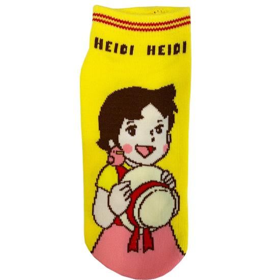 アルプスの少女ハイジ 大人ソックス ハイジ帽子柄 Ye - NAME