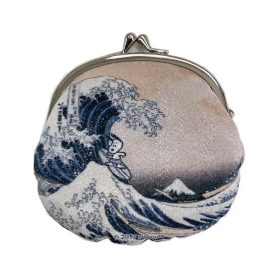 京東都 がま口バッグ 北斎 神奈川沖浪裏 | www.balancelogic.com