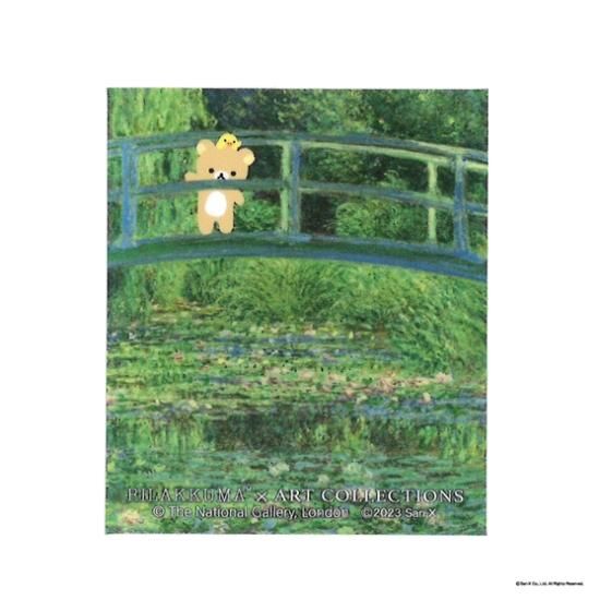 モネをリスペクト「睡蓮の池」2アクリル画・原画・正方形S3