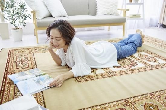 洗えるラグ マット サンタフェ ベージュ 200cm×250cm 国産 【メーカー直販価格】