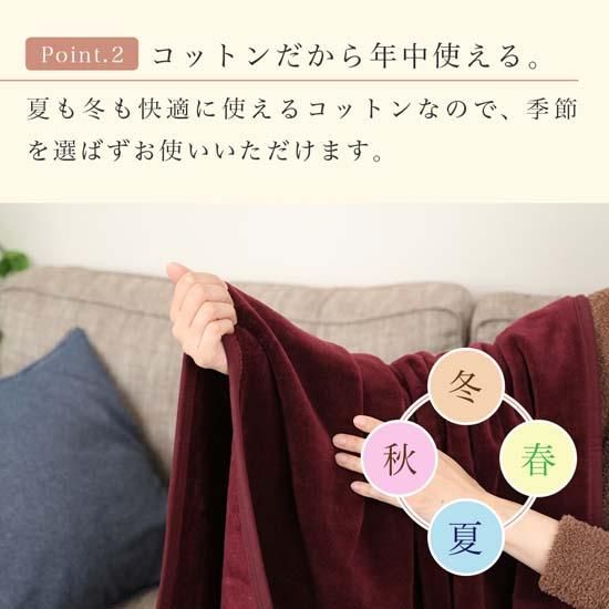 シール織 ハーフサイズ 綿毛布 お昼寝ケット エンジ 140cm×100cm シール織 ハーフサイズ 綿毛布 お昼寝ケット エンジ 140cm×100cm