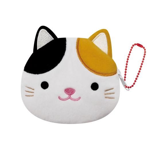 完売 ジッパーコインケース あにまる（ミケネコ） ゆるくて可愛い - ゴルフバッグ・キャディバッグ