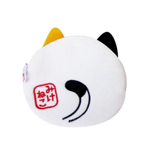 【オンラインショップ】 ジッパーコインケース ゆるくて可愛い - あにまる（ミケネコ） ゴルフバッグ・キャディバッグ