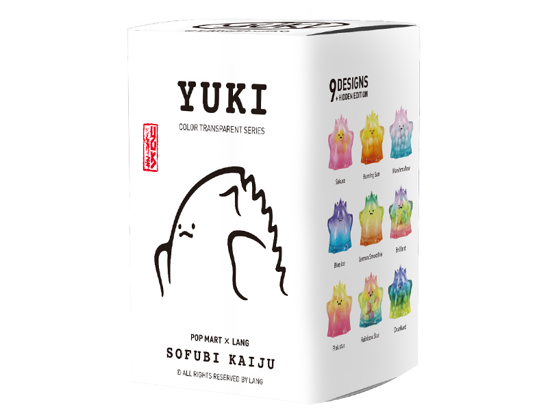 大人気の YUKI ユキ  MART公式 ポップマート ブラインドボックス  虹色透明シリーズ ピース POP