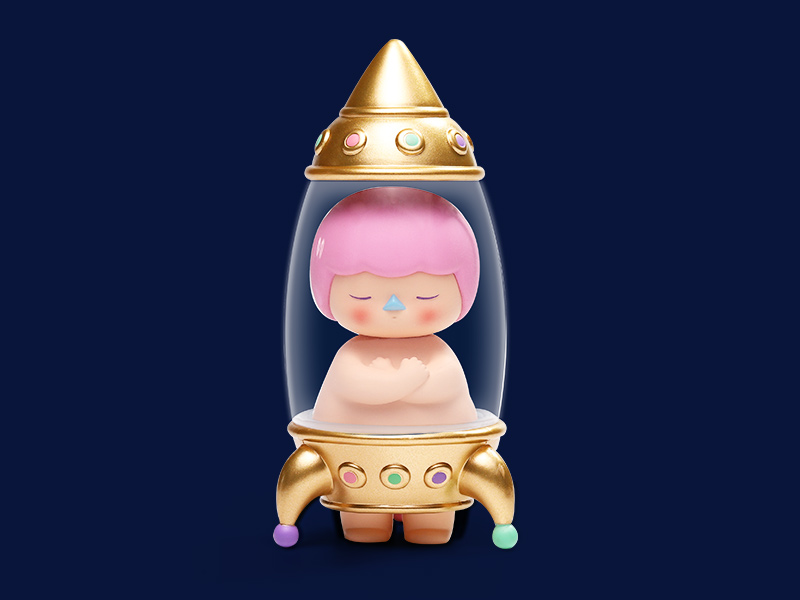 PUCKY スペースベイビーズシリーズ【ピース】 - POP MART JAPAN