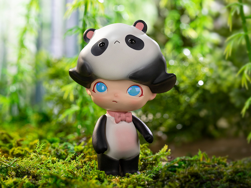 ヒップホップ・パンダ緑カッコいい動物アニマルポップカルチャーおもちゃ
