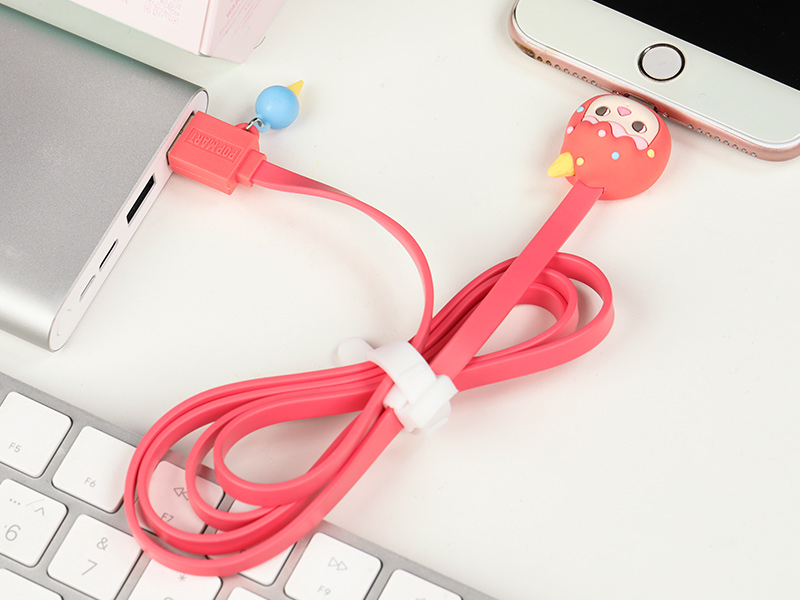 PUCKY ライトニングケーブル アップル端末用【ピース】 - POP PUCKY ライトニングケーブル アップル端末用【ピース】 - POP