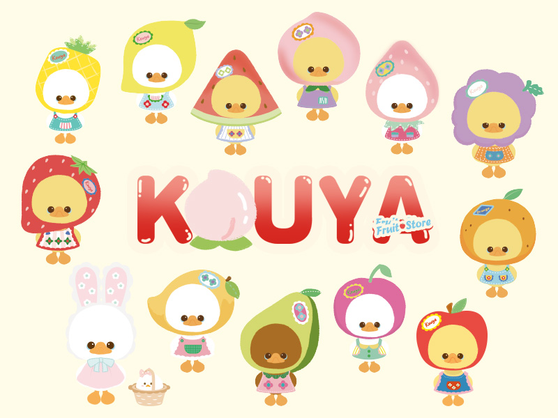 KOUYA フルーツショップ ぬいぐるみ シリーズ【アソートボックス
