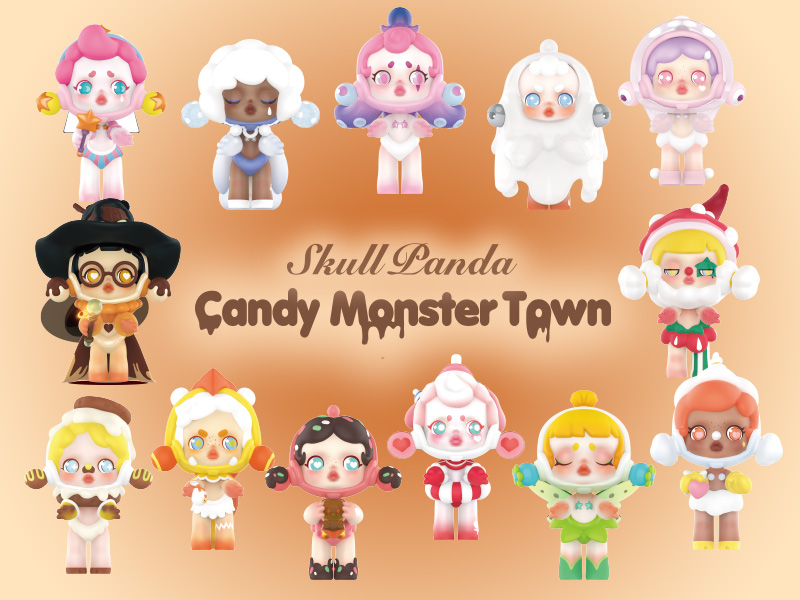 【シークレット】Candy Monster Town Skull Panda