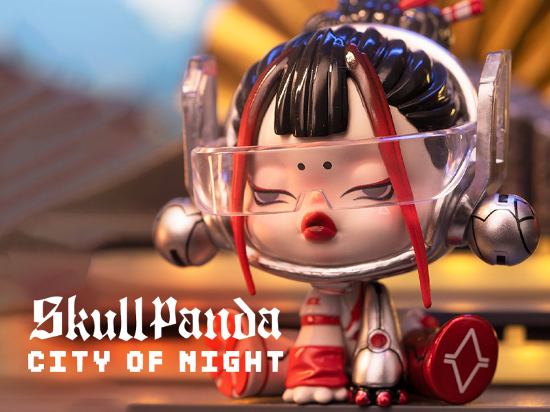 SKULLPANDA City of Night シリーズ【ピース】 - POP MART JAPAN オンラインショップ