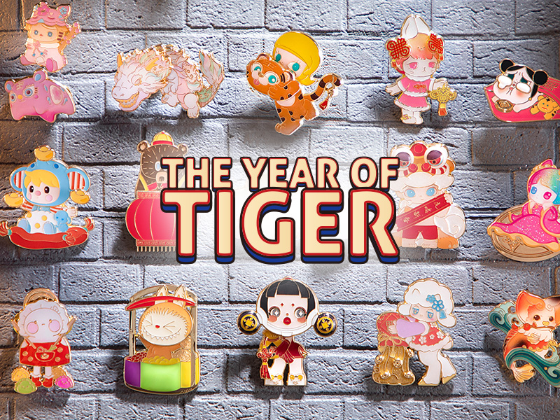 THE YEAR OF TIGER シリーズ ピンバッジ【アソートボックス THE YEAR OF TIGER シリーズ ピンバッジ【アソートボックス