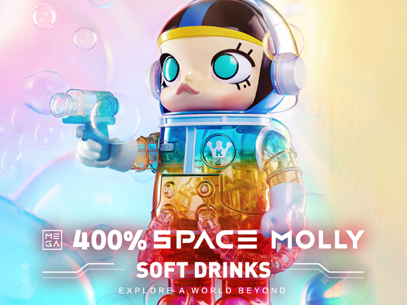 MEGA コレクション 400％ SPACE MOLLY SOFT DRINKS【限定品】【ピース