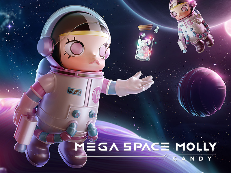 popmart Molly MEGA 400% SPACE