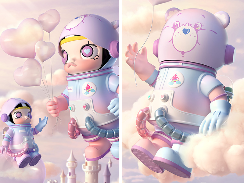 MEGA コレクション 1000% SPACE MOLLY × Care Bears CARE-A-LOT