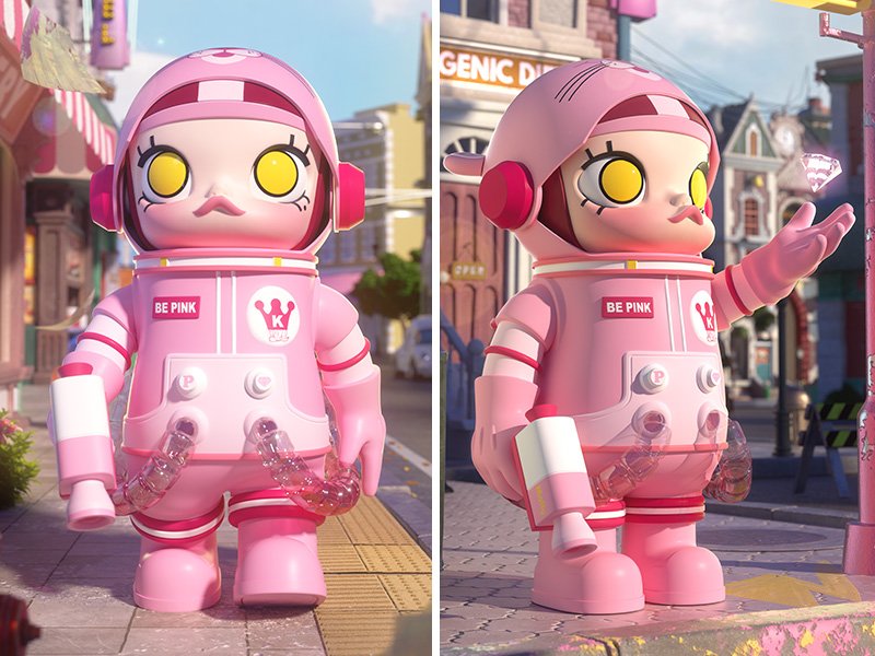 MEGA コレクション 400％ SPACE MOLLY Pink Panther - POP MART JAPAN 
