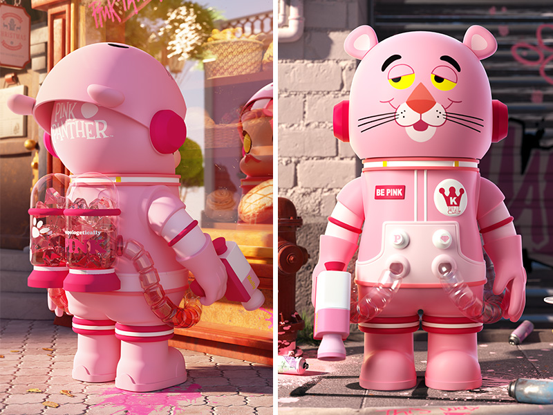 MEGA コレクション 400% SPACE MOLLY Pink Panther - POP MART MEGA コレクション 400% SPACE MOLLY Pink Panther - POP MART