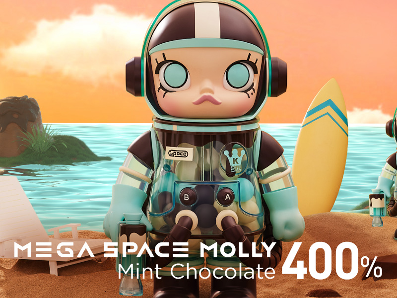 MEGA コレクション 400％ SPACE MOLLY MINT CHOCOLATE - POP MART