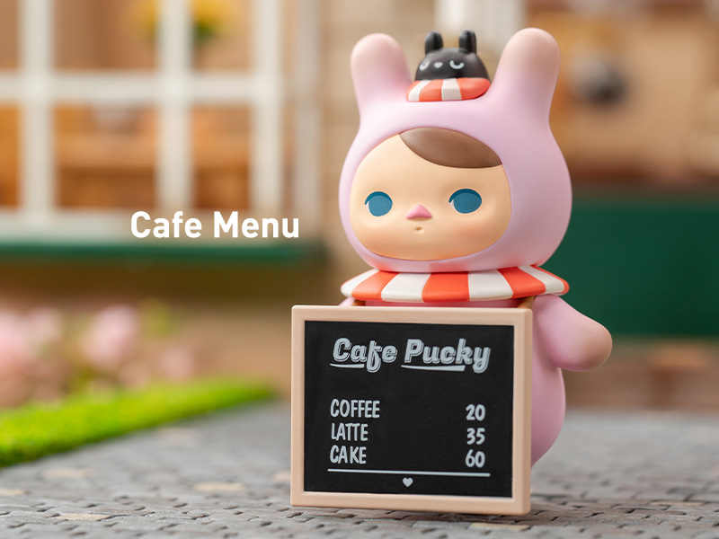 PUCKY ラビット カフェ シリーズ【ピース】 - POP MART JAPAN