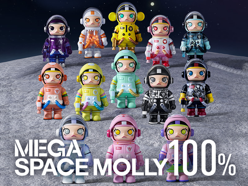 2点セット　シークレット　POP MART 100％ SPACE MOLLY