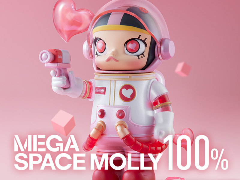 2点セット BEAR POPMART 100％ SPACE MOLLY