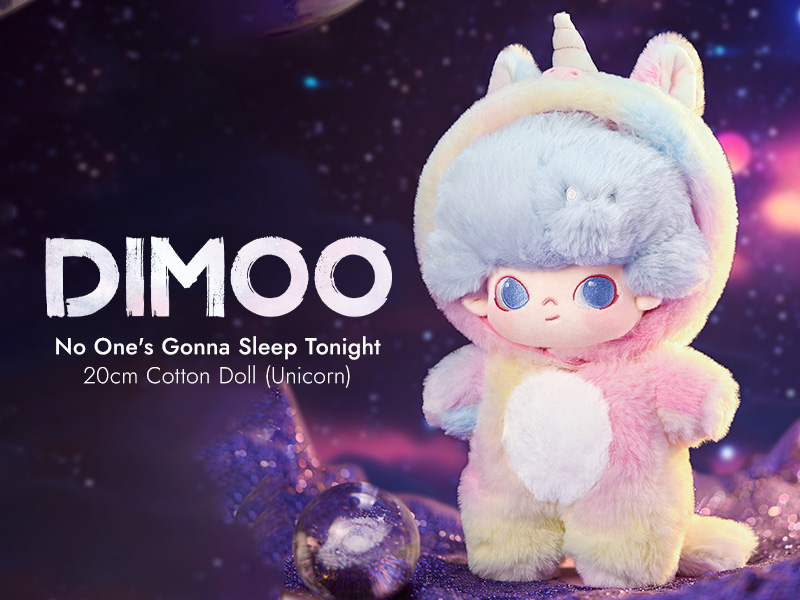 DIMOO No One's Gonna Sleep Tonight 20cm ぬいぐるみ Unicorn DIMOO No One's Gonna Sleep Tonight 20cm ぬいぐるみ Unicorn