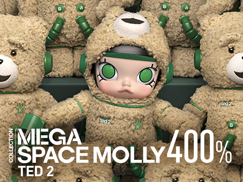 13,191円POPMART MEGA 400% SPACE MOLLY  Ted 2