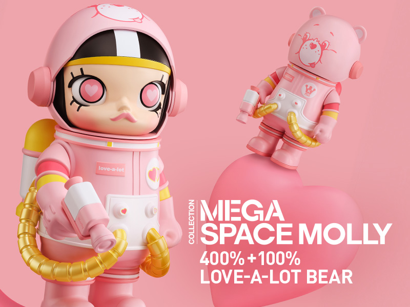 MEGA コレクション 400％+100％ SPACE MOLLY Love-a-lot Bear - POP 